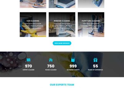 Divi Cleaning Services Layout